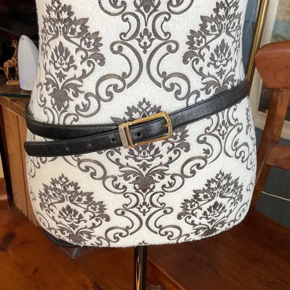 Pierre Cardin calf finished cowhide belt size 34 black - Picture 1 of 10